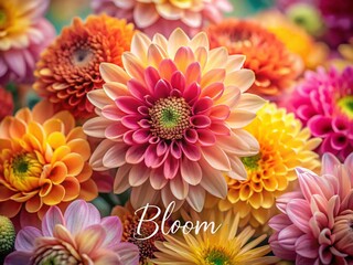 Obraz premium Macro Photography Awareness Month Background: Empowering Text Space, Floral Close-Up