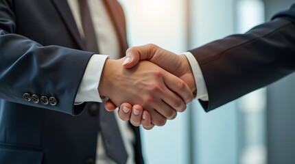 Fototapeta premium business people shaking hands