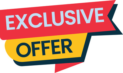Fototapeta premium exclusive offer sale banner design