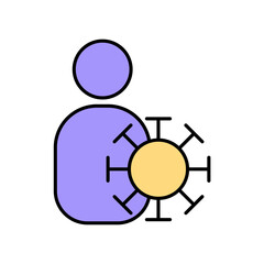 Icon a ILLNESS, isolated against a clean background.