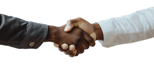 handshake isolated on white background