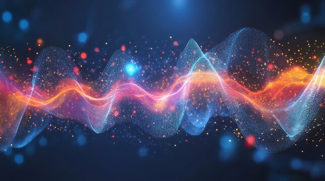 Particle collisions generating wave patterns dynamic oscillations visualized within advanced experimental setups