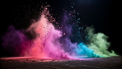 "Cosmic Burst of Color"
"Fusion of Light and Shade"
"Vibrant Color Storm"
"Explosion of Emotion"