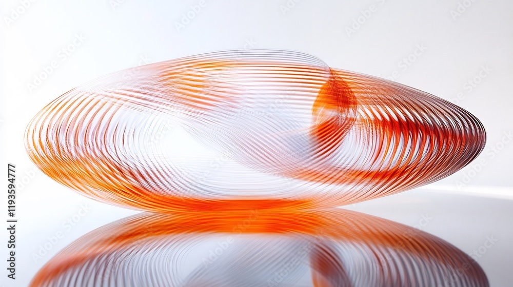 Wall mural angular momentum visualized through motion trails kinetic energy patterns emphasizing mechanical and