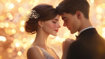 sweet lover in Valentine's day