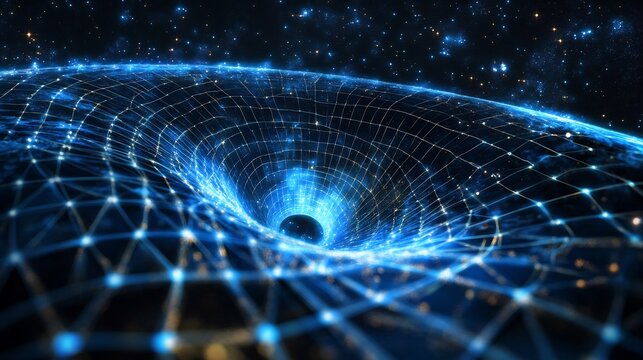 Gravitational waves bending spacetime grids interacting singularity concepts