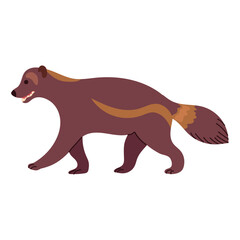 Wolverine icon clipart avatar logotype isolated illustration