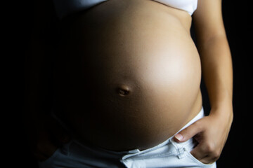 Pregnant belly