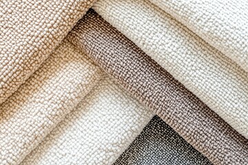 Textured Fabric Samples in Neutral Tones