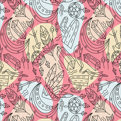 seamless pattern with hearts
