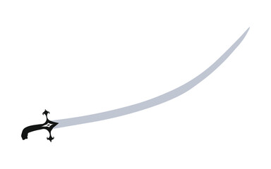 master sword silhouette with white background