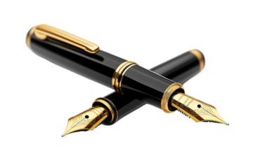 fountain pen isolated on white