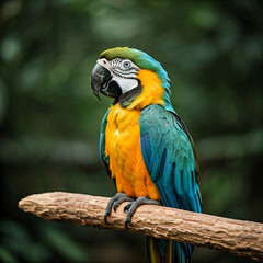 Fototapeta premium blue and yellow macaw ara