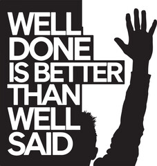 Motivational Quotes About Life icon silhouette vector with white background