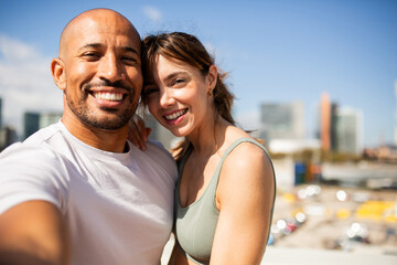 Fototapeta premium Smiling Fitness Couple