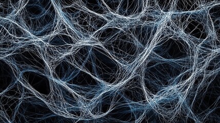 A minimalist texture of overlapping fishing nets