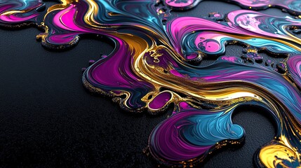 A multicolored oil spill pattern