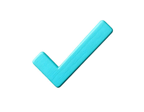 turquoise check correct icon symbol isolated