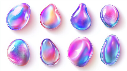 This image features shiny droplets in vibrant colors showcasing beauty.