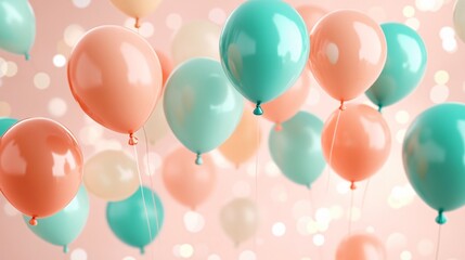 colorful balloons background