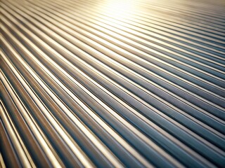 Obraz premium Minimalist Pale Gray Background with Slanted Translucent Stripes - Tilt-Shift Photography
