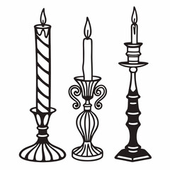 candlestick with candles