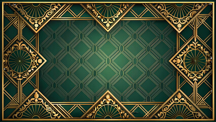 Premium Art Deco Style Frame with Diamond Pattern