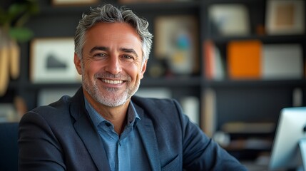 Obraz premium Confident Mature Businessman Portrait