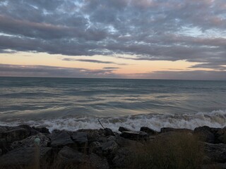 Obraz premium Lake Michigan at Sunset