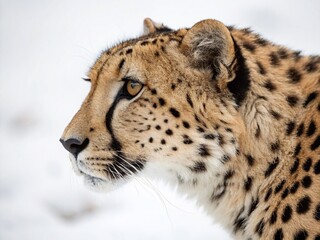 Obraz premium Minimalist Wild Cat Fur Textures: Tiger, Leopard, Cheetah Skin Patterns Background