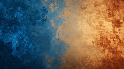 Gradient background transitioning from blue to bronze
