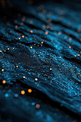 Stunning Abstract Visualization of Technology with Dynamic Circuit Pattern Illuminated by Neon Lights