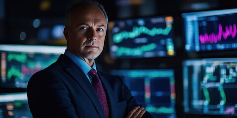 Director of finance overseeing investment strategy review of portfolio performance and risk assessments in corporate environment