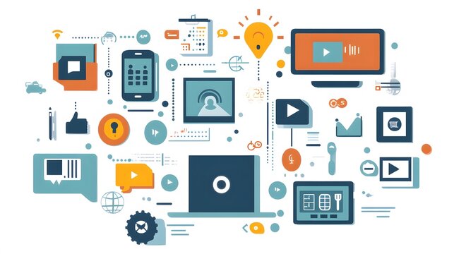 Digital Media Network Connecting Devices And Ideas