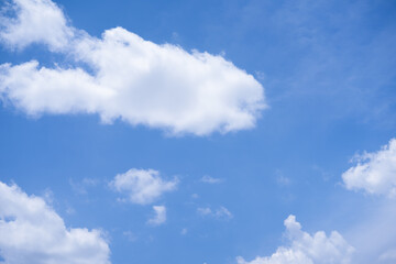 White cloud in the blue sky