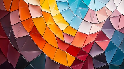 Fototapeta premium Abstract Colorful Geometric Mosaic Pattern Design