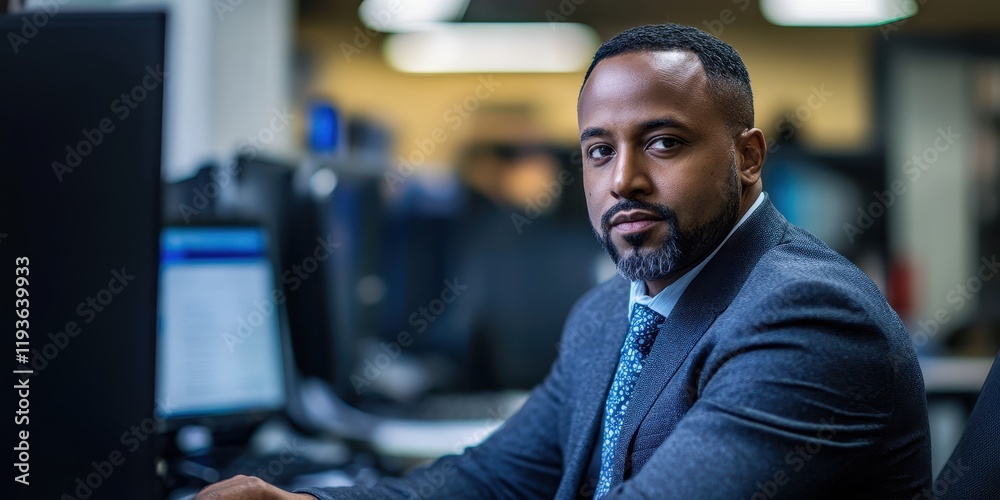 Poster ensuring network security and performance monitoring for it support teams in corporate environments 