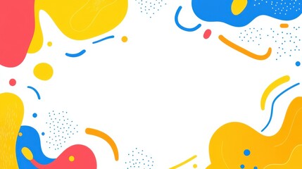 Fototapeta premium Colorful Abstract Background with Fluid Shapes and Vibrant Patterns for Modern Design Projects and Creative Applications