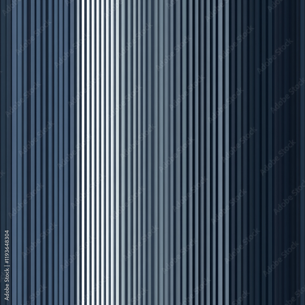 Poster Vertical metallic striped texture with gradient design