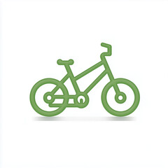 bicycle icon isolated on white