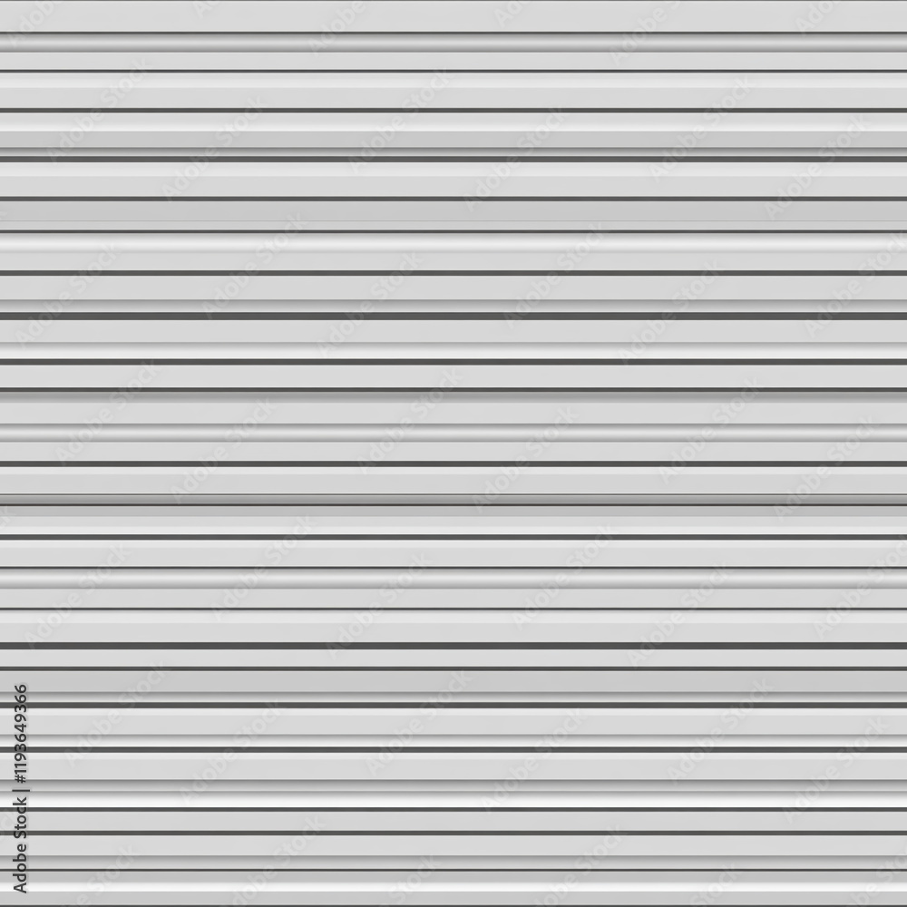 Poster Horizontal metallic striped texture with clean geometric pattern