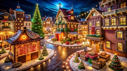 Night Photography: Chocolate Ville's Enchanting Illumination