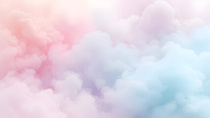 Fototapeta premium Dreamy Pastel Cloudscape