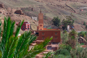 architecture of the Moroccan countryside with its valleys and mountains