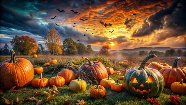 October Background. View