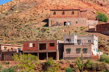 architecture of the Moroccan countryside with its valleys and mountains