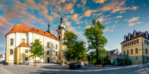 Naklejka premium Kirche, Altstadt, Donaueschingen, Deutschland 