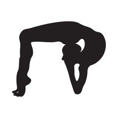 Yoga perfection body sign. Sport