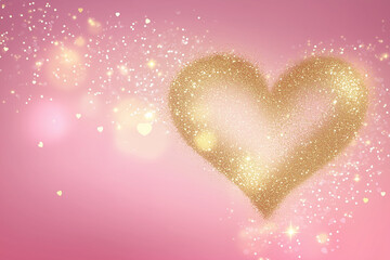 Fototapeta premium valentines background with hearts
