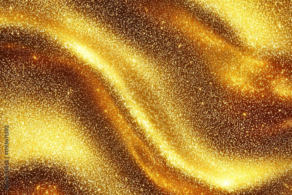 Poster this image features a stunning abstract background with shimmering golden waves, perfect for adding 